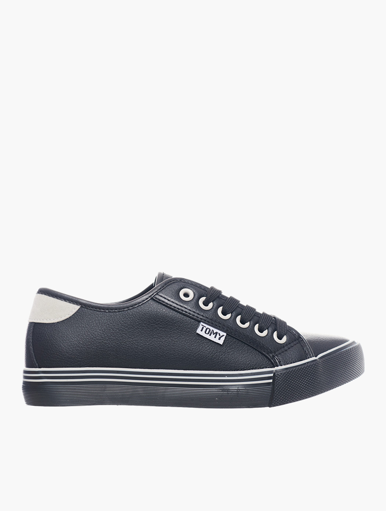 MyRunway | Shop Tomy Takkies Black Trinity Lace-up Sneakers for